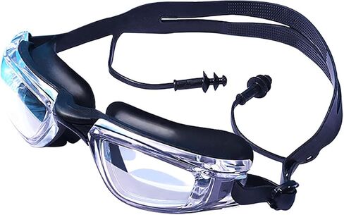 نظارات السباحة، نظارات سباحة مانعة للتسرب مع سدادة الأذن حماية كاملة ضد الضباب للرجال والنساء والشباب in Kuwait