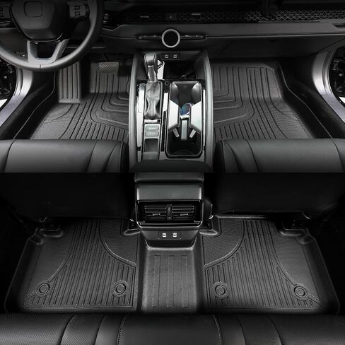 AOMSAZTO Floor Mats Compatible with 2018-2024 Chevrolet Equinox, Custom Fit Chevy Equinox Floor Liners 1st & 2nd Row All-Weather Protection, Black. in Kuwait
