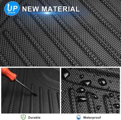 AOMSAZTO Floor Mats Compatible with 2018-2024 Chevrolet Equinox, Custom Fit Chevy Equinox Floor Liners 1st & 2nd Row All-Weather Protection, Black. in Kuwait