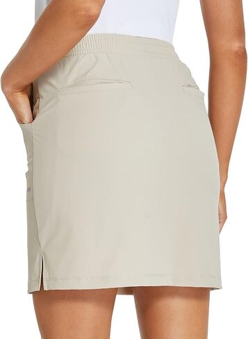 VAYAGER 18" Golf Skorts Skirts for Women with 6 Pockets Casual Summer Athletic Workout Skirts for Hiking in Saudi Arabia