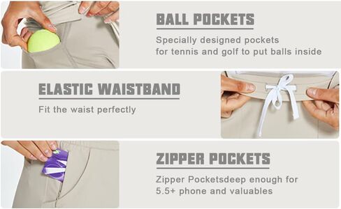 VAYAGER 18" Golf Skorts Skirts for Women with 6 Pockets Casual Summer Athletic Workout Skirts for Hiking in Saudi Arabia