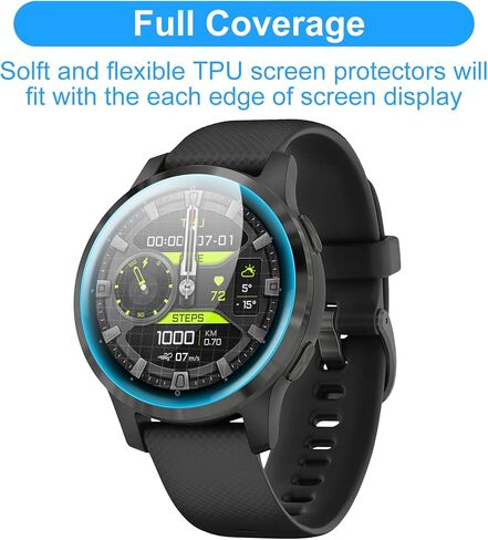 Screen Protector for Garmin vívoactive 4, (6 Pack) Soft TPU Film, Full Coverage, HD Clear, Scratch Resistant, Zero-Bubble, Protective Film in Kuwait