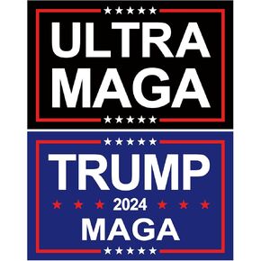 100 قطعة من ملصق ترامب 2024 ملصق Ultra MAGA ملصق ترامب المضحك وملصقات ترامب وشعار حملة شعار محاكاة ساخرة للسيارة والدراجات النارية وخوذات الكمبيوتر المحمول ونافذة مقاومة للماء ديكور 2 × 3 بوصة in Kuwait