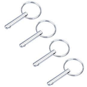 MIZUGIWA Quick Release Pin,Bimini Top Pin with Spring Loaded Ball Pins 316 Stainless Steel,Diameter 1/4 Inch,Marine Hardware,Boat Bimini Top Deck,Pack of 4