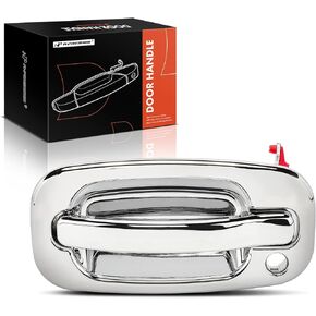 A-Premium - Exterior Door Handle with Keyhole - Front Left Driver Side - Compatible with Cadillac, Chevy & GMC Models - Silverado, Sierra, Tahoe, Suburban, Avalanche, Yukon - 99-07 - Replace# 15034985