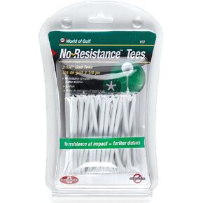 Jef World of Golf Gifts and Gallery, Inc. 5 Pronged Tee 3 1/4-Inch (White, 40 Per Pack)