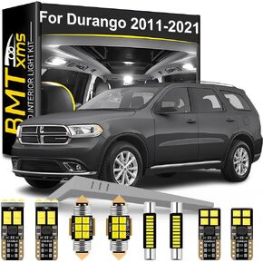 LED Interior Light Kit Replacement for Dodge Durango 2011 2012 2013 2014 2015 2016 2017 2018 2019 2020 2021 2022, Super Bright 6000K White