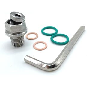 M14.1-1.5 x 15mm Oversize Piggyback Oil Drain Plug, Stainless Steel Self Tapping Oil Pan Thread Repair Kit