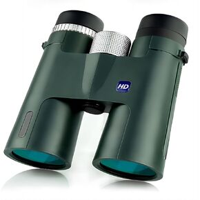 10x42 Professional Adult Binoculars with Tripod and Smartphone Adapter, for Bird Watching, Hunting, Concerts, and Travel - Green