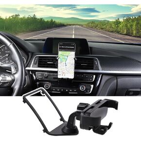 LLKUANG Car Mobile Cell Phone Holder Mount for BMW 1 2 3 4 Series GT F20 F21 F22 F23 F30 F31 F32 F33 F34 F35 F36 M2 F87 M3 M4 F80 F82 F83(Only Placed Vertically) (Black)