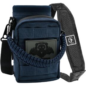 NATURE PIONEOR 32 oz Tactical Water Bottle Pouch, Multi-Function Tactical Water Bottle Bag with Adjustable Shoulder Strap, Molle Water Bottle Holder