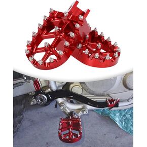 Motorcycle Foot Peg Pedal Rest Footpegs For PW50 1981-2024, PW80 1983-2006, Y-ZINGER 1985-2001, TW200 1987-2021 Dirt Bike BLACK
