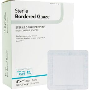 DermaRite Sterile Bordered Gauze Dressing with Adhesive Border