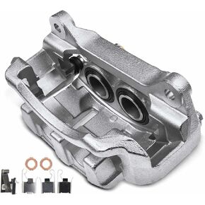 A-Premium Disc Brake Caliper Assembly with Bracket Compatible with Select Chevy, GMC and Isuzu Models - NPR-HD, NQR, W4500/W5500/W5500HD Tiltmaster, W4500/W5500/W5500HD Forward, NRR - Front Driver