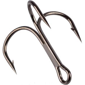 GuaziV 50pcs/lot Treble Hooks Classic Fishing Hooks Strong Sharp Tackle Hooks Size: 3/0#, 2/0#, 1/0#, 2#, 4#, 6#, 8#, 10#, 12#, 14#