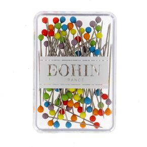 Bohin 1-1/4 Inch Glass Head Sewing Pins 80 Count