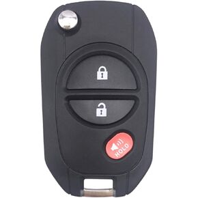 3 Buttons Keyless Entry Replacement Key Fob Cover Case Fit for Toyota Highlander Sequoia Sienna Tacoma Tundra Key Fob Shell