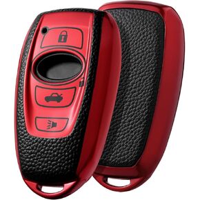 ELOHEI Key Fob Cover for Subaru, Key Fob Case Accessories for Subaru Forester CrossTrek Outback WRX Ascent BRZ Impreza Legacy Premium Soft TPU 360 Degree Full Protection