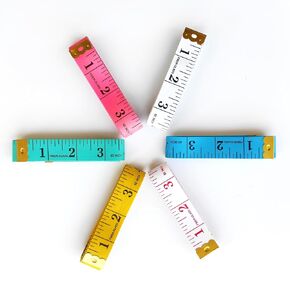 2 Pack Soft Tape Measure Body Measuring Tape,60 Inch/150cm Double Scale Tailor Ruler for Weight Loss,Fabric Craft Tape Measure & Medical Body Measurement (Blue,Green)