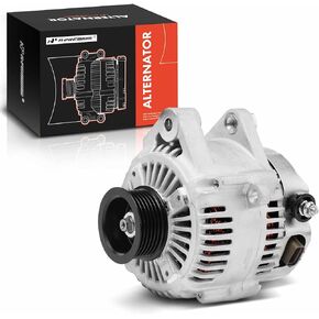 A-Premium Alternator Compatible with Toyota Camry 2002-2003 & Lexus ES300 2002-2003, 3.0L, 12V 100A 6-Groove Pulley Clockwise, Replace# 1012117450, 270600A070
