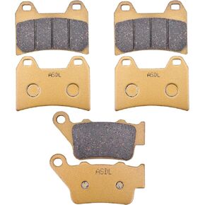 Motorcycle Front and Rear Ceramic Brake Pads Set Replacement for BMW F800 R F800R 2009 2010 2011 2012 2013 2014 / F800S F800ST F800 ST 2006-2013 / F800GT 2013-2016