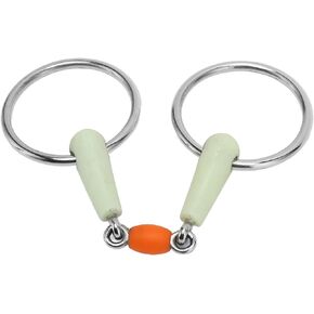 Pssopp Horse Mouth Bit, Sturdy Material Horse Mouth Bit Exquisite Craftsmanship Stainless Steel Horse Snaffle Bit Flavor Horse Mouth Snaffle Bit