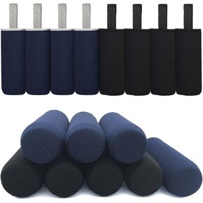 Kvvdi 8 Pack 12 oz - 18 oz Neoprene Water Bottle Sleeve 16.9 oz Insulated Glass Drink Bottle Cover