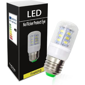 E26 LED Refrigerator Light Bulb 3.5W, 40W Equivalent, Daylight White 6000K 500LM, 25,000 Hour Lifetime, Non-Dimmable Energy Saving ac 100 265v Refrigerator LED Light Bulb,1-Pack