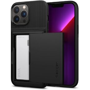 حافظة Spigen Slim Armor CS مصممة لهاتف iPhone 13 Pro Max (2021) - أسود