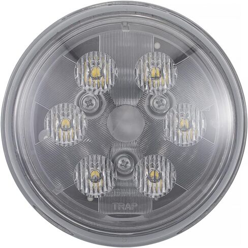 ضوء عمل تحويل LED دائري فائق السطوع PAR36 مقاس 4.5 بوصة، شعاع شبه منحرف أبيض طبيعي 5300 ك للجرار، توصيل واستخدام محطتين، مقاوم للتآكل/الاهتزاز مقاوم للماء، لمسة نهائية فضية، عبوتان in Kuwait