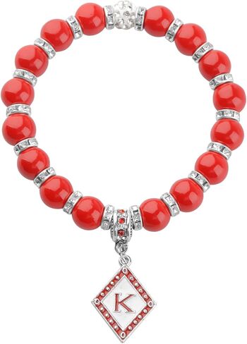 CENWA K Fraternity Greek Jewelry Man Beads Bracelet K Red Gift for Men in Saudi Arabia