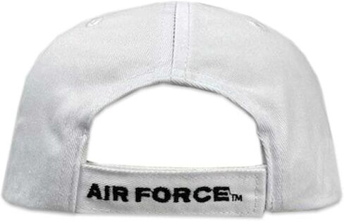 US Air Force Veteran White Baseball Hat with Embroidered Air Force Wings Logo - Officially Licensed in Saudi Arabia