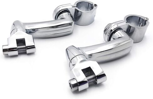 SMT-Black 360 Degree Adjustable Highway Peg Mounting Kit Compatible With any Bike Equipped with 1 inch (1") 25mm Front Engine Guard Frame Tube V-STAR Roadstar Suzuki Boulevard [B01AVH5HJK] in Kuwait