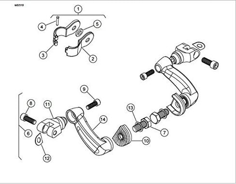 SMT-Black 360 Degree Adjustable Highway Peg Mounting Kit Compatible With any Bike Equipped with 1 inch (1") 25mm Front Engine Guard Frame Tube V-STAR Roadstar Suzuki Boulevard [B01AVH5HJK] in Kuwait