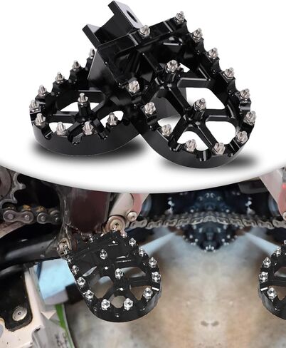 Motorcycle Foot Peg Pedal Rest Footpegs For PW50 1981-2024, PW80 1983-2006, Y-ZINGER 1985-2001, TW200 1987-2021 Dirt Bike BLACK in Saudi Arabia
