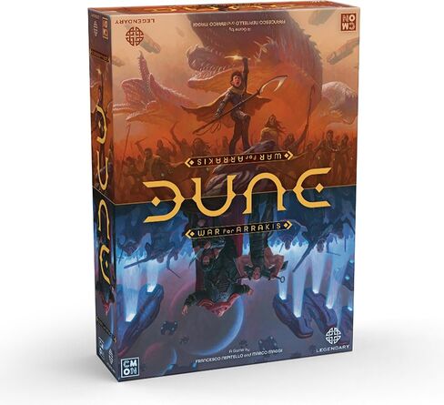 Dune: War for Arrakis Board Game CORE Box - لعبة إستراتيجية المنمنمات على الطاولة مع طريقة لعب غير متماثلة للأطفال والكبار، للأعمار من 14 عامًا فما فوق، 1-4 لاعبين، وقت لعب 120 دقيقة، من صنع CMON in Saudi Arabia
