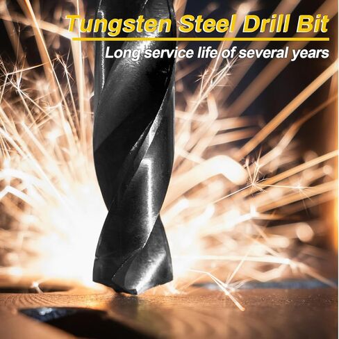 مجموعة لقم مثقاب غاطسة 55227 مع إيقاف العمق، مجموعة غاطسة 82 درجة مع مثقاب 3/8 عمق × 1/8 عمق × 1/4 بوصة سداسية التحرير السريع SHK in Kuwait