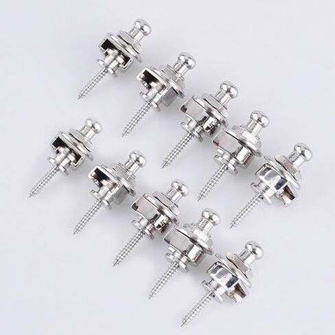 قطعة غيار لحزام الجيتار الكهربائي من Lotmusic بأقفال على طراز شالر (كروم) in Kuwait