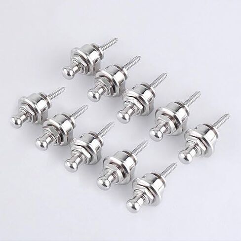 قطعة غيار لحزام الجيتار الكهربائي من Lotmusic بأقفال على طراز شالر (كروم) in Kuwait