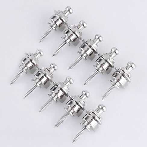 قطعة غيار لحزام الجيتار الكهربائي من Lotmusic بأقفال على طراز شالر (كروم) in Kuwait