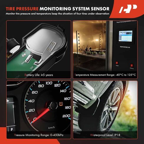A-Premium 315MHz Tire Pressure Monitoring System Sensor TPMS Compatible with Toyota Rav4, Camry, 4Runner, Tacoma, Corolla & Lexus ES350, GS300, RX330 & Scion, Replaces# 42607-06011, 42607-33021 in Kuwait