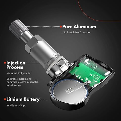 A-Premium Tire Pressure Monitoring System Sensor Compatible with Mercedes-Benz E280 E320 E350 E550 GL320 GL450 GL550 S450 SL550 SL63 AMG SL55 AMG 433 Mhz in Kuwait