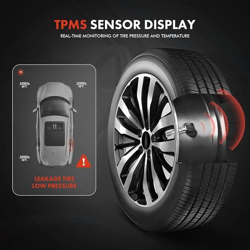 A-Premium Tire Pressure Monitoring System Sensor Compatible with Mercedes-Benz E280 E320 E350 E550 GL320 GL450 GL550 S450 SL550 SL63 AMG SL55 AMG 433 Mhz in Kuwait