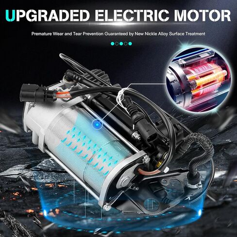 Air Suspension Compressor Pump Replacement for 2003-2010 Porsche Cayenne, for Touareg 2004-2010, 2007-2010 Audi Q7 Replace for #7L8616006A 7L8616007A in Saudi Arabia