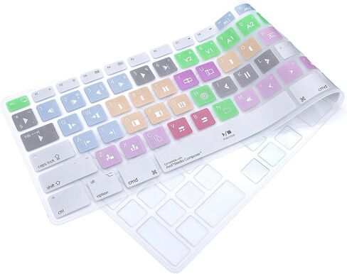 Ultra Thin Shortcuts Extended Silicone Keyboard Protective Cover Skin for Mac Aluminum Wired Keyboard MB110LL/B (A1243) Numeric Keypad (for Avid Pro Tools) in Saudi Arabia