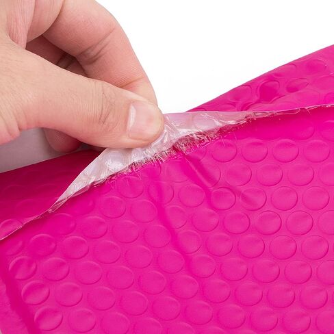 رسائل بريدية فقاعية وردية اللون بفتحة جانبية مقاس 12x9 بوصة (25 قطعة) in Kuwait