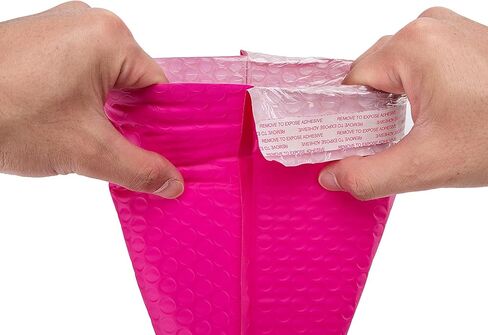 رسائل بريدية فقاعية وردية اللون بفتحة جانبية مقاس 12x9 بوصة (25 قطعة) in Kuwait