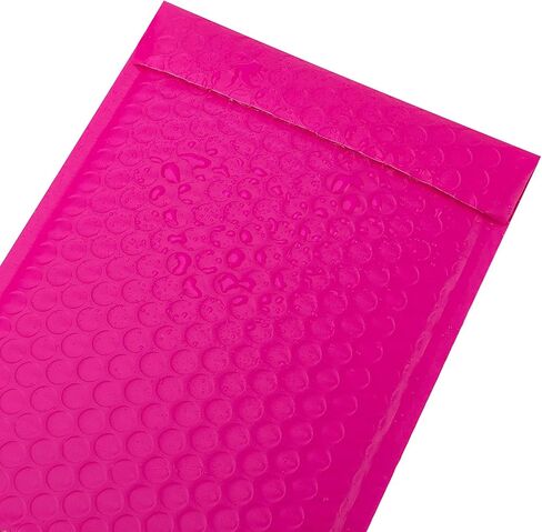 رسائل بريدية فقاعية وردية اللون بفتحة جانبية مقاس 12x9 بوصة (25 قطعة) in Kuwait