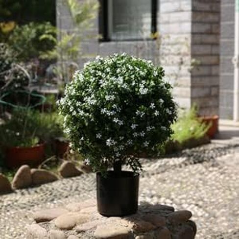 20" Artificial Five-Eared Flower Outdoor Artificial Shrub Sunlight Resistant Leafy Potted Plant Plant for Indoor Porch of Home and Office Artificial Outdoor Tree in Kuwait