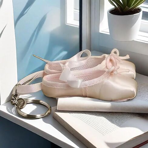 حقيبة الأحذية المفاتيح الباليه بوانت النعال الهدايا النساء الراقصات حقيبة ظهر صغيرة محفظة المجوهرات سحر لطيف الوردي الجمالية مفتاح حامل السائبة الملحقات راقصة الباليه لوازم الحفلات كيرينغ in Kuwait